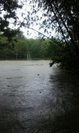 Hujan Deras,  Jembatan Soka Terendam Banjir
